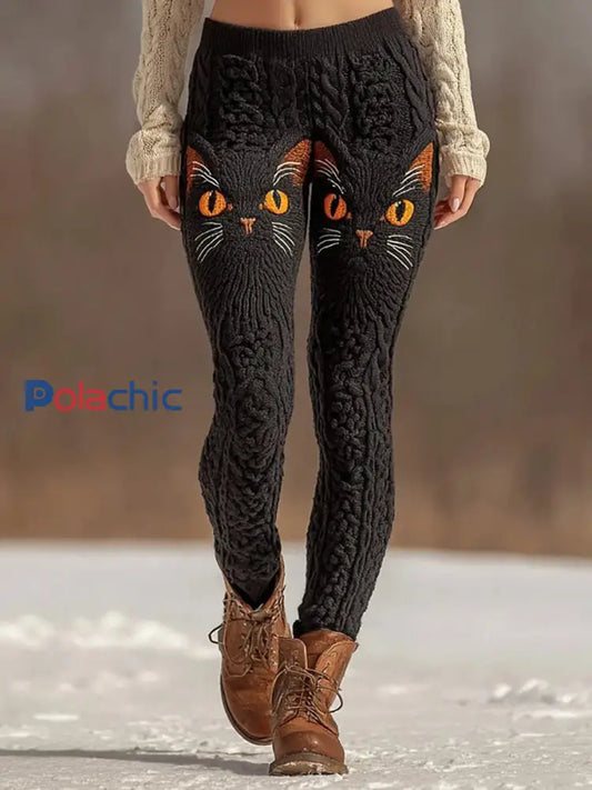 Bas Cat Art Print pour femmes comme image / S