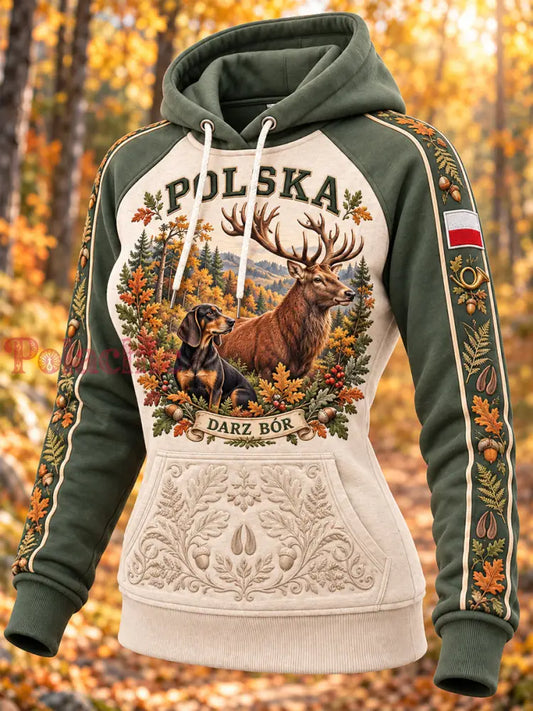 Bluza z kapturem „Kultura sezonu na łowczynie” dla kobiet - A / S