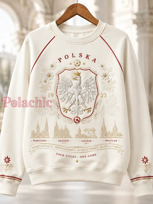 Bluza z rękawem raglanowym dla kobiet Polska żeńska reprezentacja w piłce nożnej - A / S