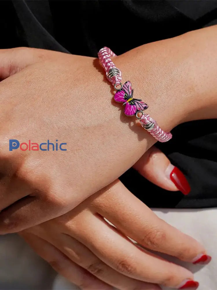 Bracelet cancer du sein pour femme Rose / ONE