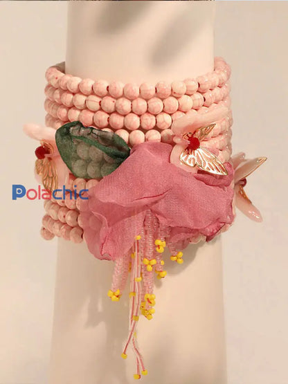 Bracelet Cancer du sein Rose Femme Rose / ONE