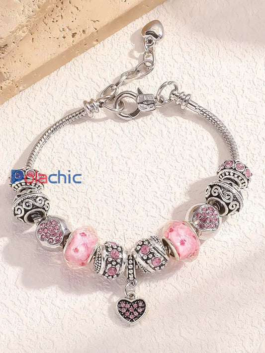 Bracelet femme cancer du sein rose Rose / ONE