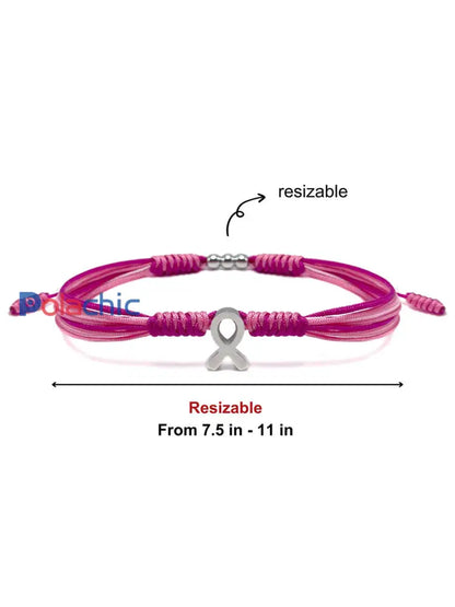 Bracelet femme cancer du sein rose Rose / ONE