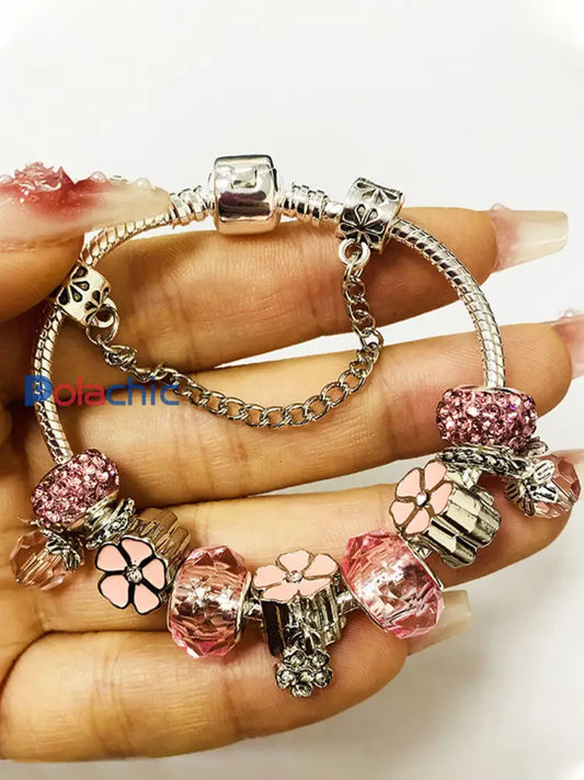 Bracelet femme cancer du sein rose Rose / ONE