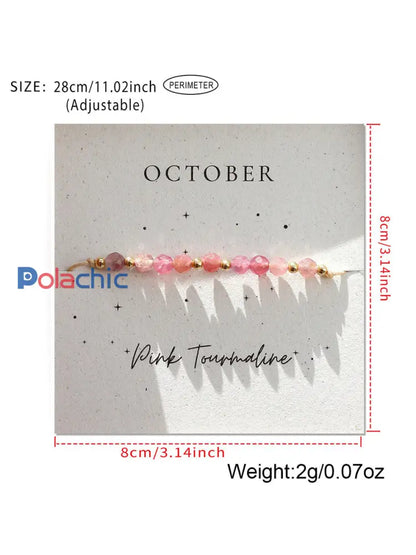 Bracelet Femme Rose Cancer Du Sein Ajustable