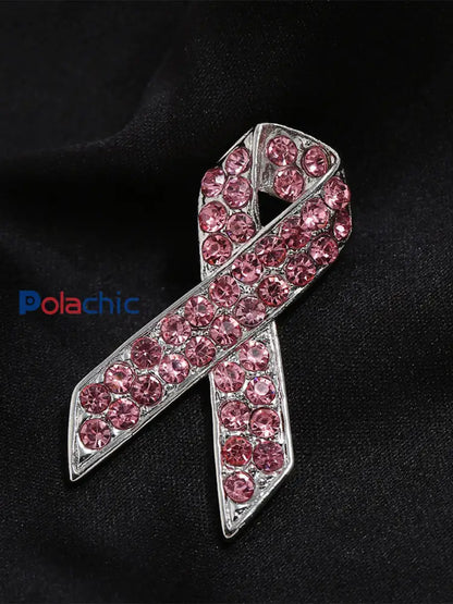 Broche rose cancer du sein pour femme Rose / ONE