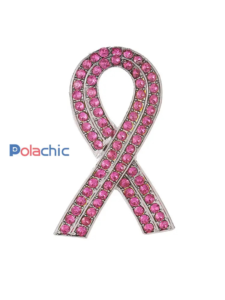 Broche rose cancer du sein pour femme Rose / ONE