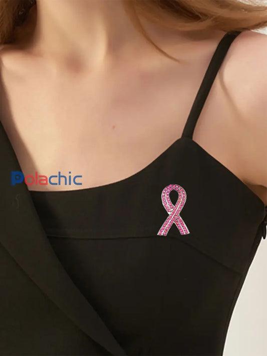 Broche rose cancer du sein pour femme Rose / ONE
