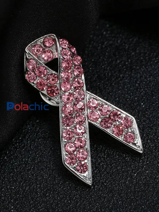 Broche rose cancer du sein pour femme Rose / ONE