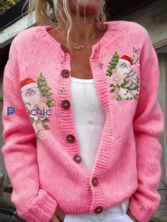 Cardigan de Noël Imprimé Animal Femme A / S