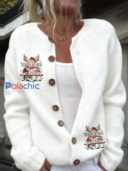 Cardigan de Noël Imprimé Animal Femme A / S