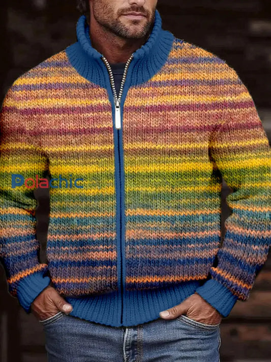 Cardigan en tricot vintage confortable pour hommes comme image / S
