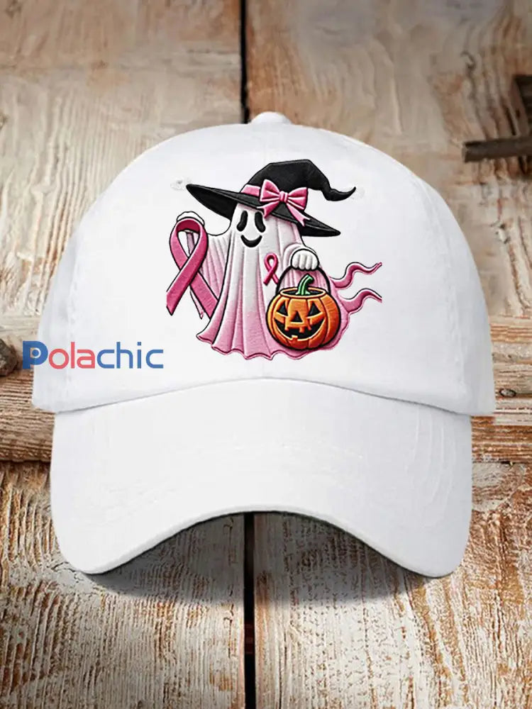 Casquette de baseball unisexe Cancer du sein Awarenessd blanc / JM