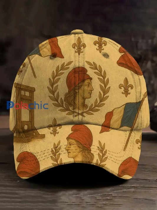 Casquette De Baseball Vintage Avec Motif Français comme image / ONE