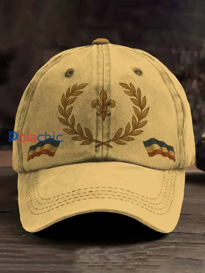 Casquette De Baseball Vintage Avec Motif Français comme image / ONE