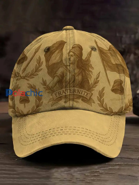 Casquette De Baseball Vintage Avec Motif Français comme image / ONE