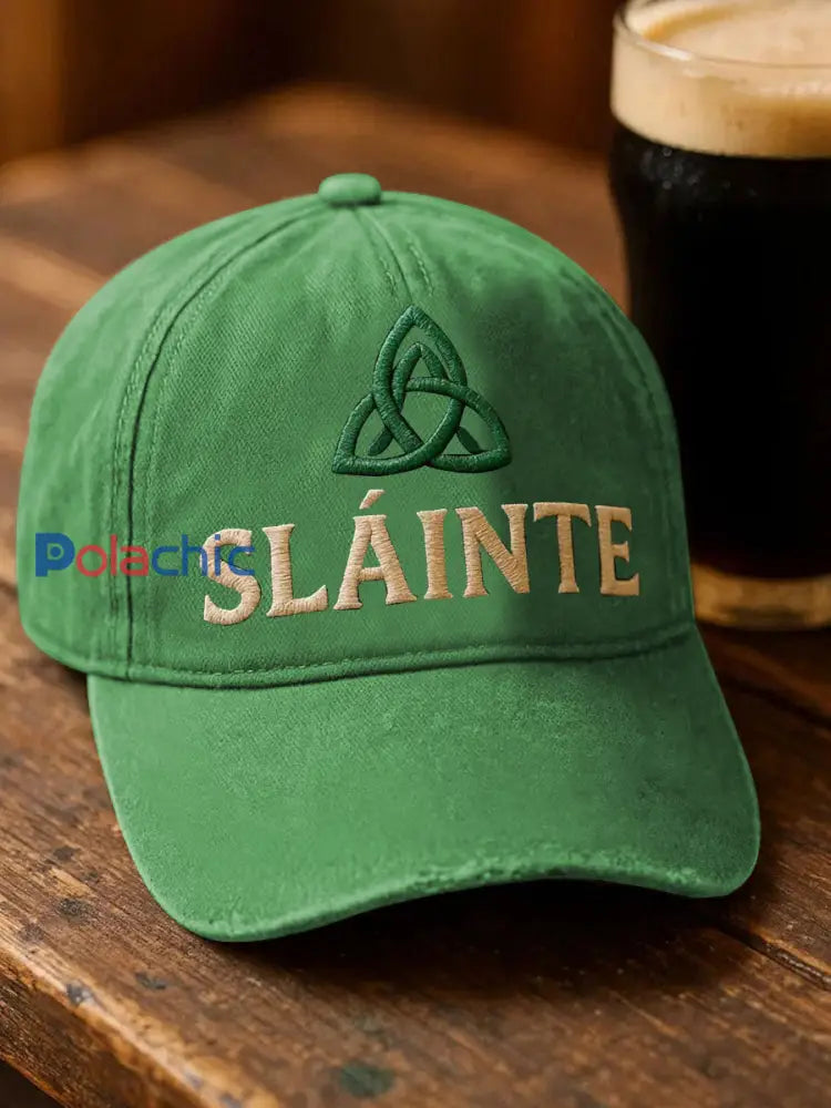 Casquette unisexe décontractée imprimée Saint-Patrick Vert clair / ONE
