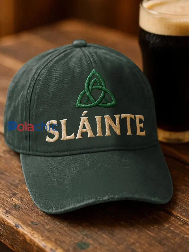 Casquette unisexe décontractée imprimée Saint-Patrick Vert foncé / ONE