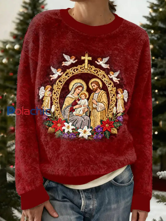Chandail à capuchon Faith Flannel Femme rouge profond / S