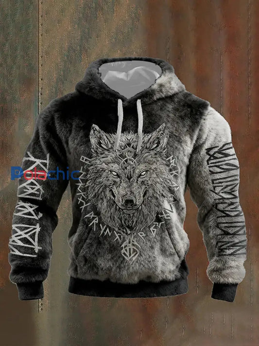 Chandail à capuchon Viking Flannel Homme Gris / S