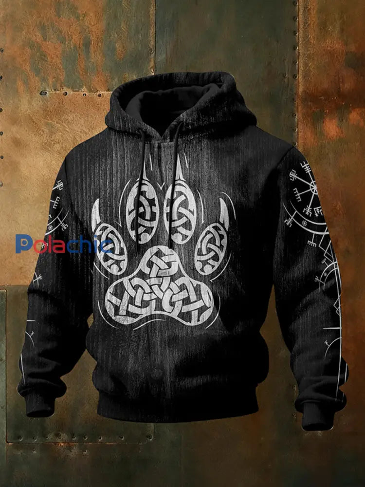 Chandail à capuchon Viking Homme Noir / S