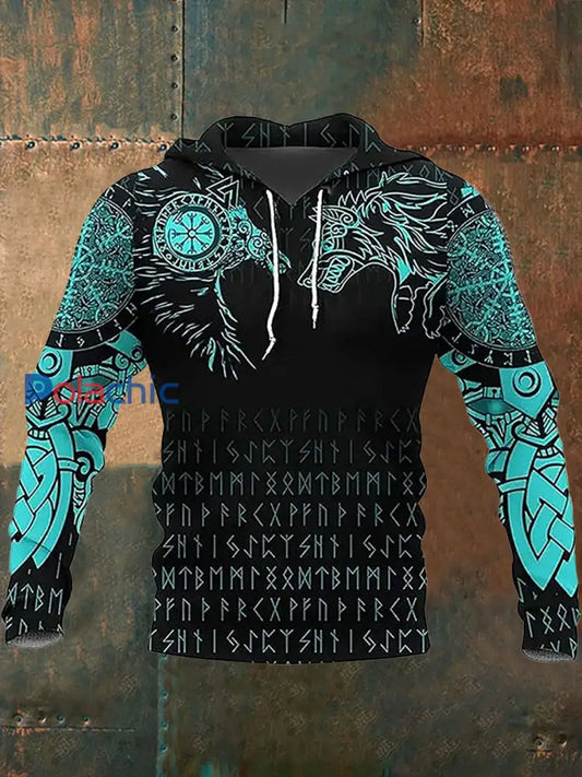 Chandail à capuchon Viking Homme Noir / S