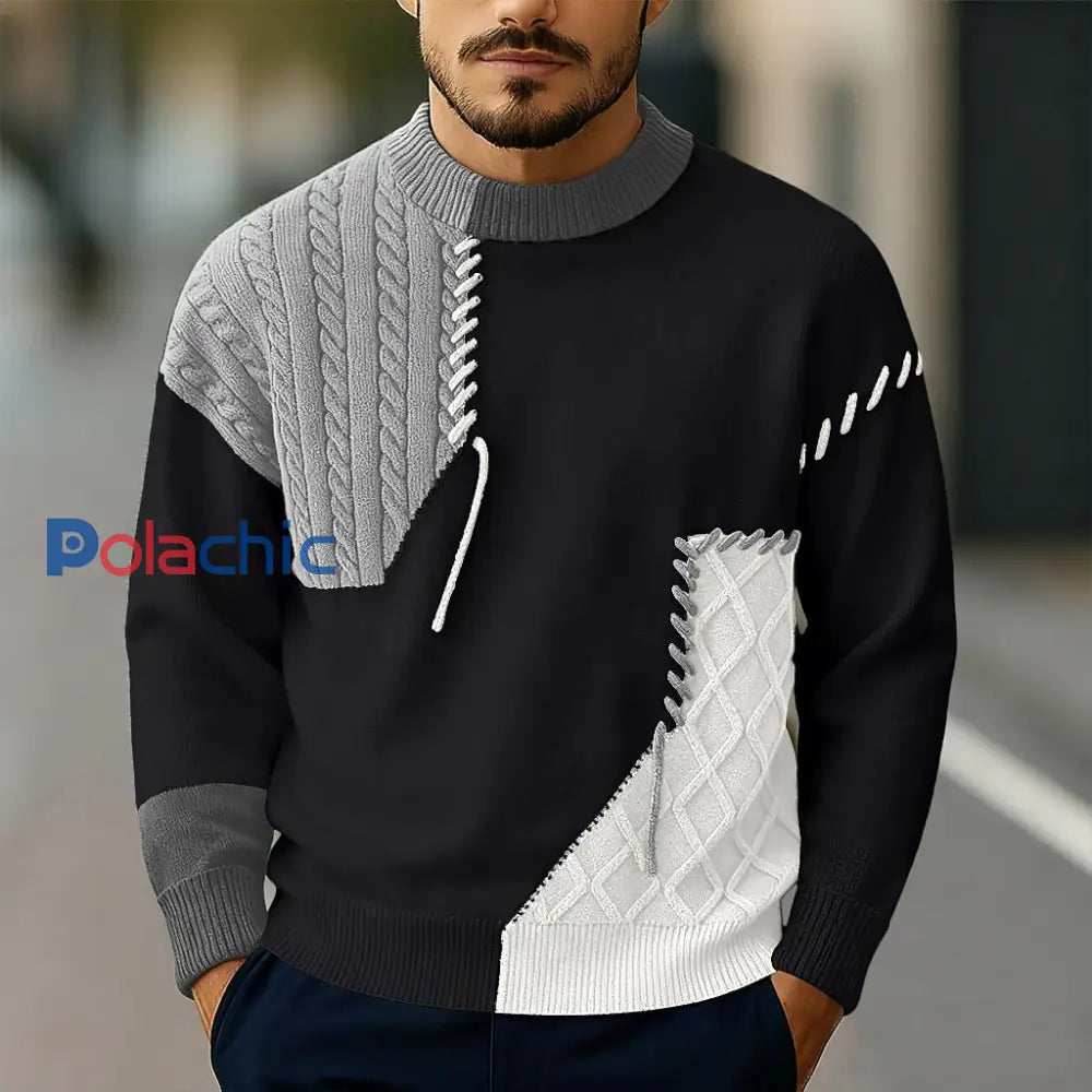 Chandail Automne/Hiver Homme Gris / M