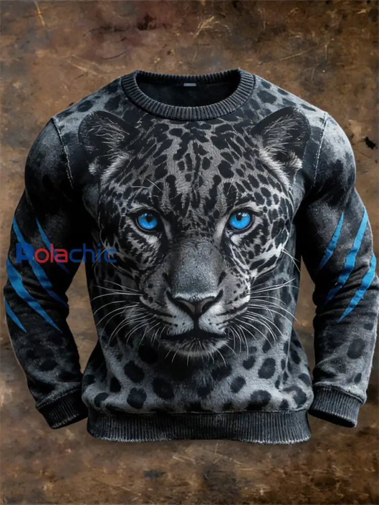 Chandail Cheetah Imitation Homme comme image / S