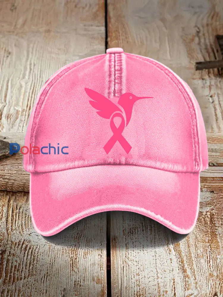 Chapeau de colibri rose unisexe sensibilisation au cancer du sein Rose / ONE