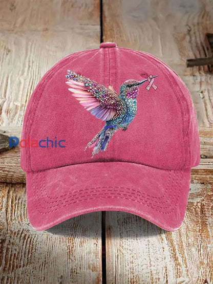 Chapeau unisexe design hawaïen de villégiature Rose Rouge / ONE
