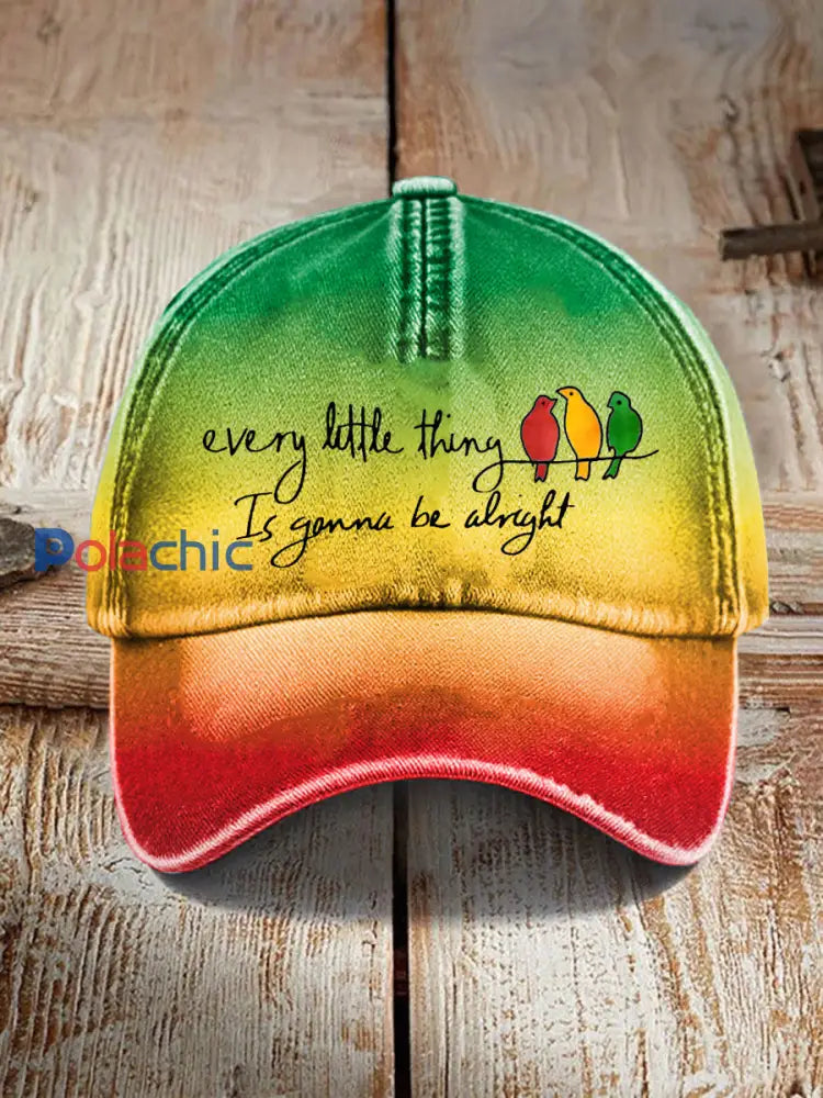 Chapeau unisexe «Every little thing is gonna be alright» comme image / ONE