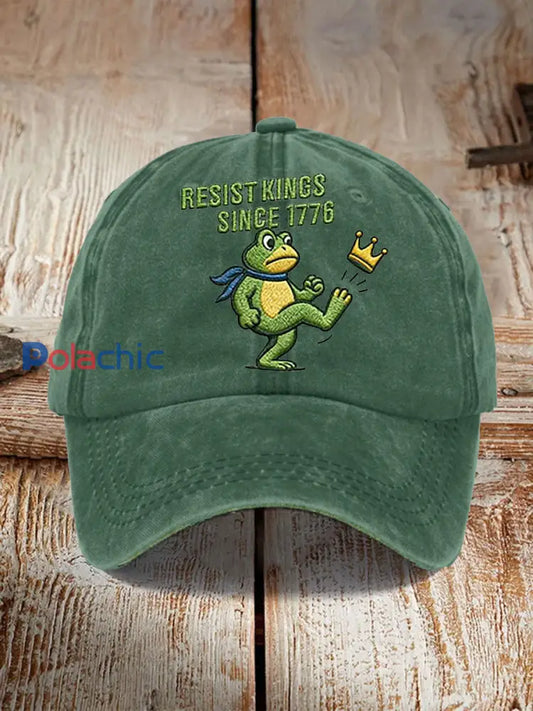 Chapeau unisexe Resist Kings depuis 1776 vert / ONE