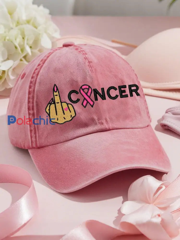 Chapeaux unisexes de sensibilisation au cancer du sein Rose / ONE