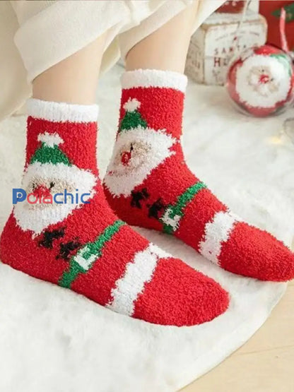Chaussettes de Noël en peluche unisexe image 2 / UN