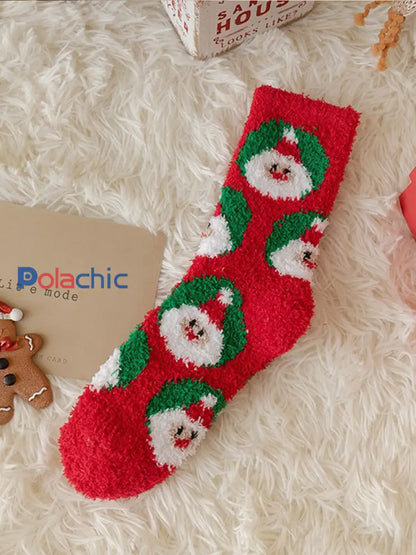 Chaussettes de Noël en peluche unisexe image 3 / UN