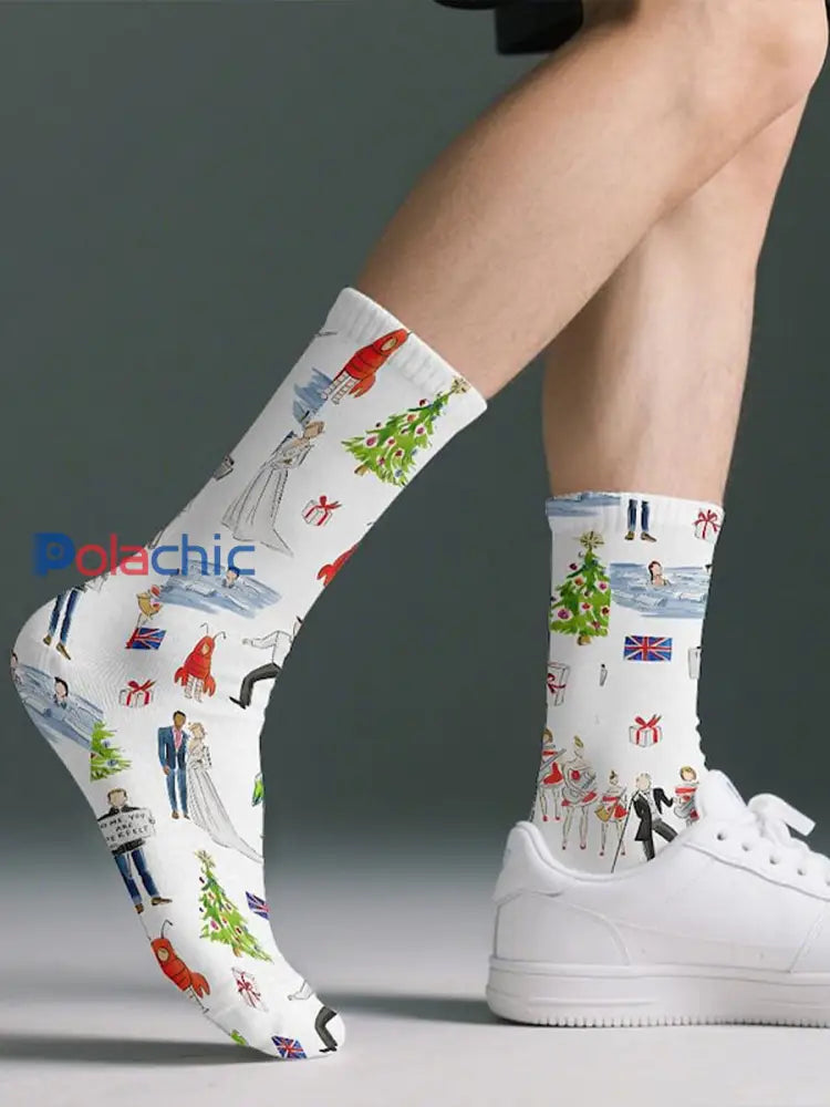 Chaussettes unisexes de Noël comme image / ONE