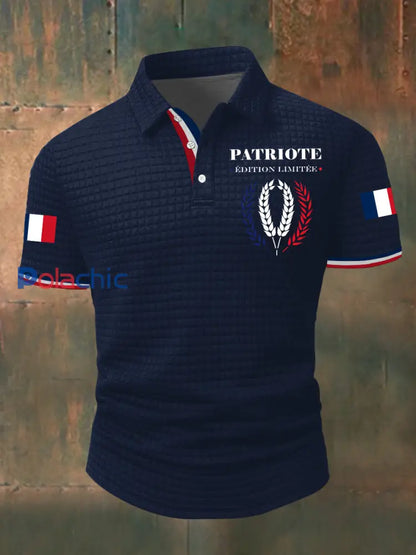 Chemise à manches courtes Limitee pour homme édition Patriote Bleu Marine / S