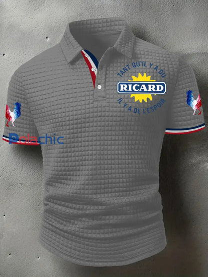 Chemise à manches courtes Tant Qu’il Y A Du Ricard Homme Gris / S
