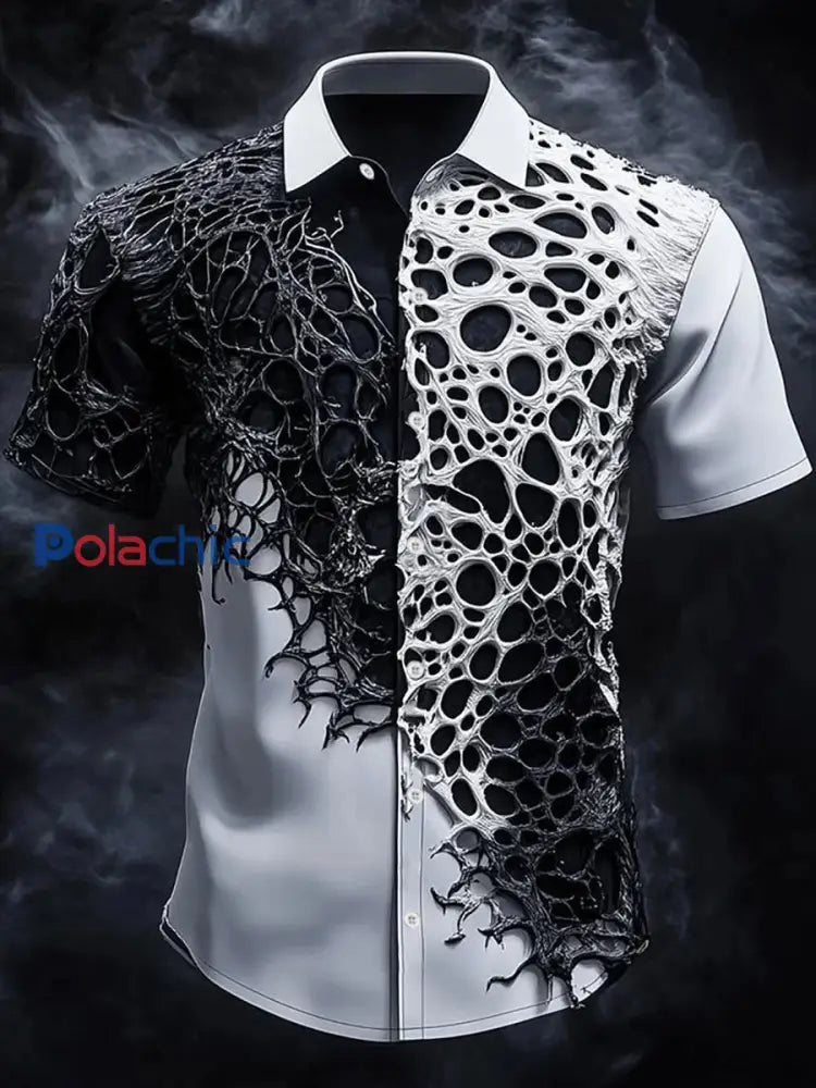 Chemise à manches courtes Vintage Skull Homme comme image / S
