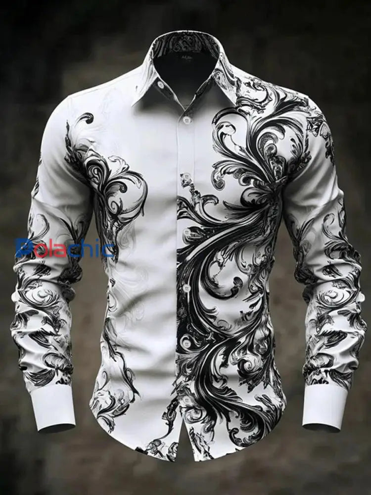 Chemise à manches longues Vintage Skull Homme comme image / S