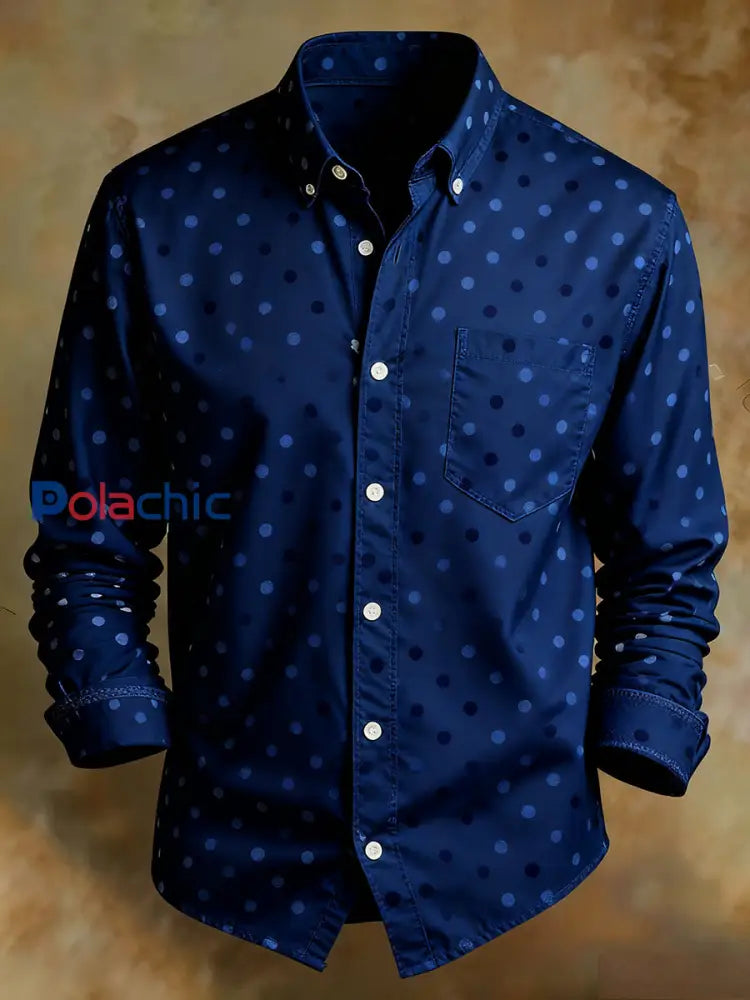 Chemise confortable de style d’affaires d’impression d’art abstrait rétro des hommes A / S