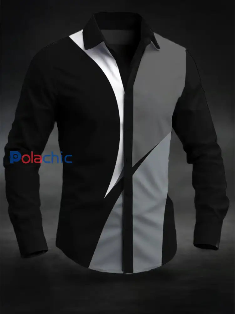 Chemise d’affaires décontractée pour hommes comme image / S