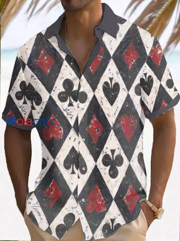Chemise poker resort pour homme comme image / S