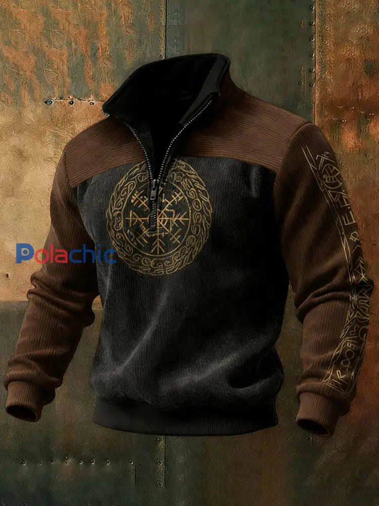 Chemise Viking Corduroy Homme Noir / S