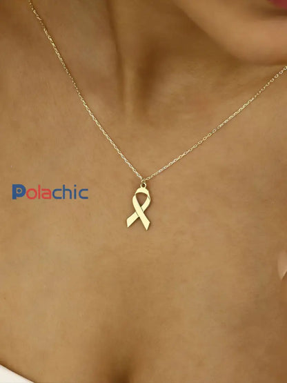 Collier cancer du sein pour femme Or / ONE