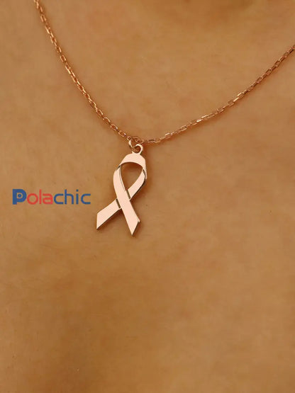 Collier cancer du sein pour femme Or Rose / ONE