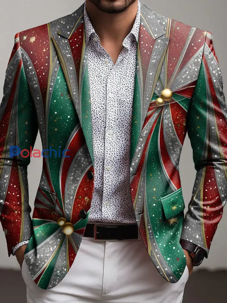 Costume décontracté d’hiver de Noël pour hommes Multicolore / S