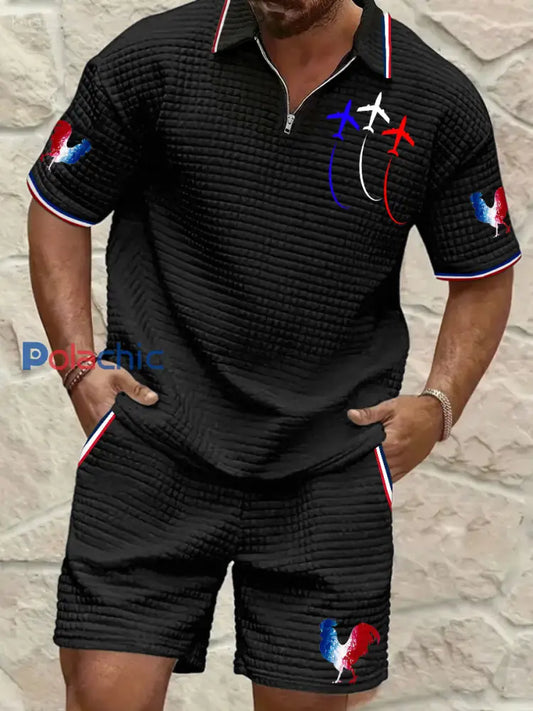 Costume Homme Bleu Blanc Rouge Noir / S
