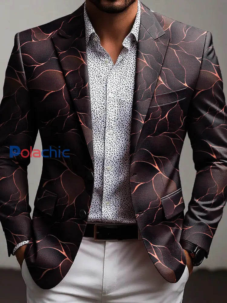 Costume Homme Bordeaux Texturé Marron / S