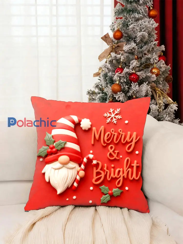 Coussin de Noël mignon Rouge Clair / UN